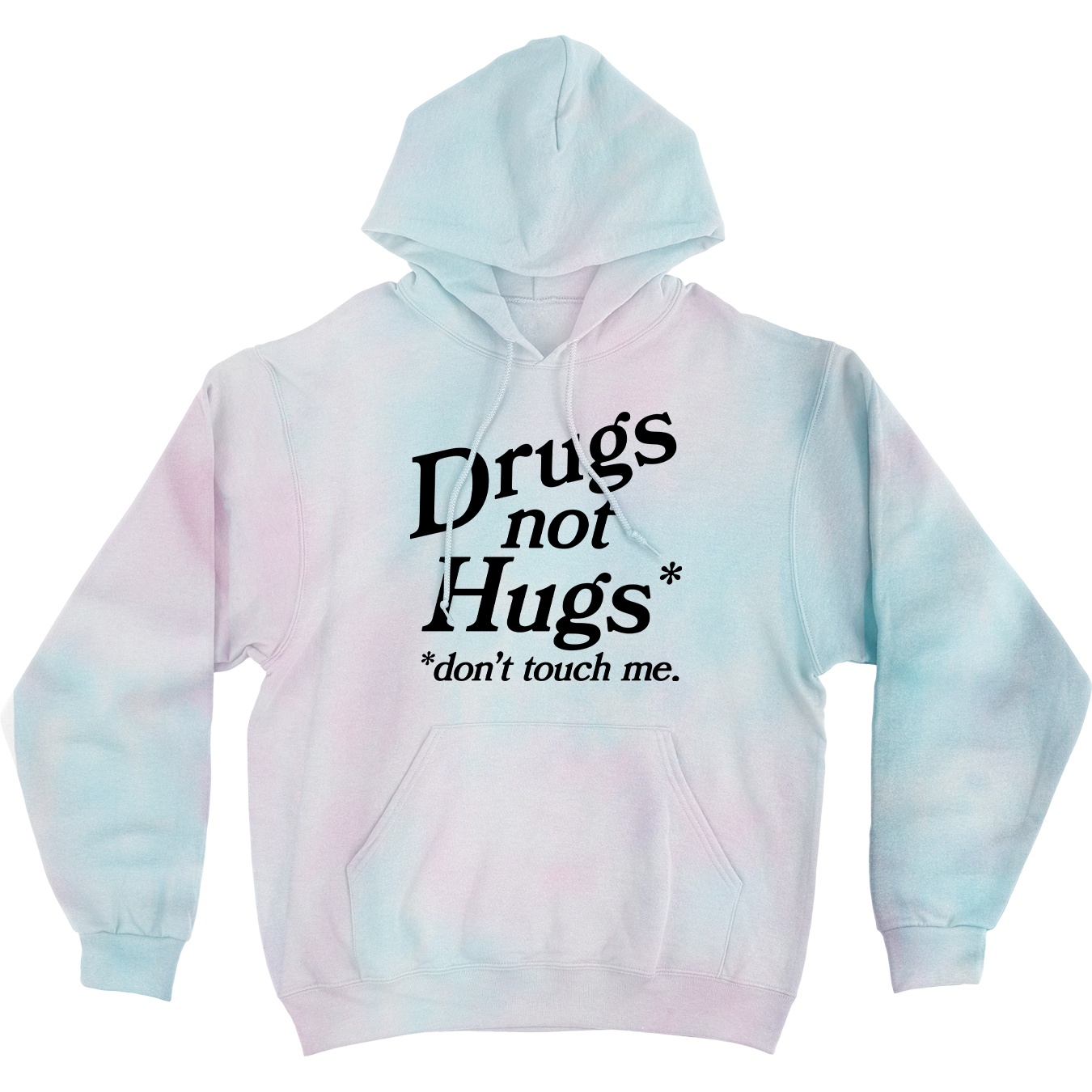 Drugs Not Hugs Premium Tie Dye Hoodie